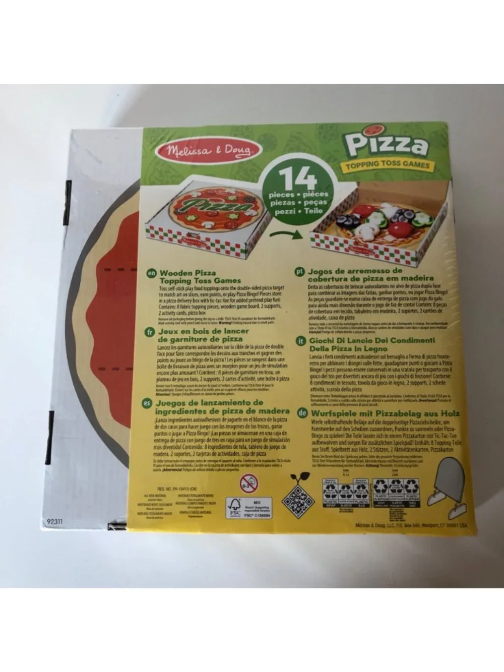 Melissa and Doug Pizza Topping Toss Game For Ages 3+